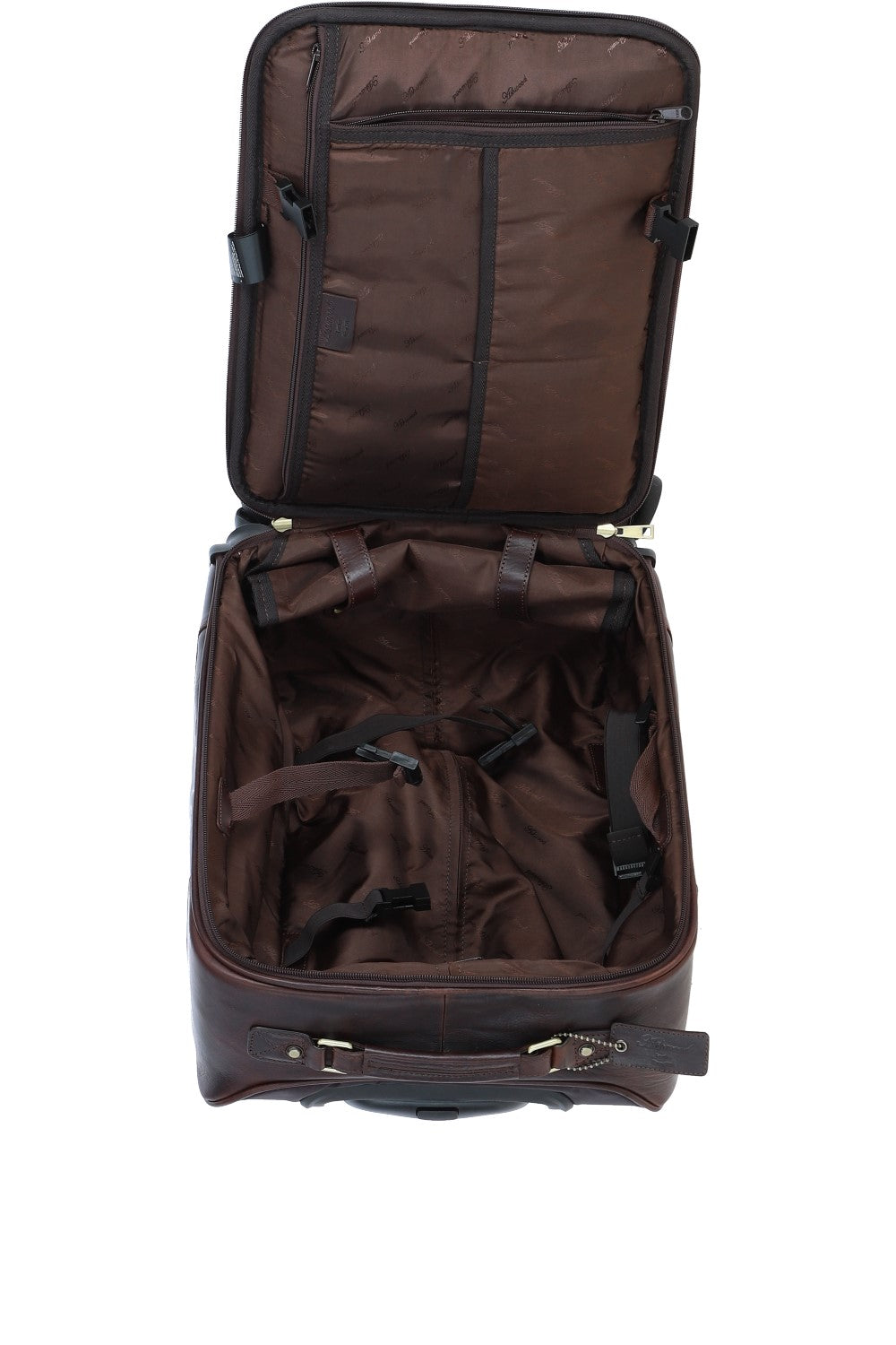 Ashwood Leather PL-52 Temponada Brown Cabin Trolley Bag