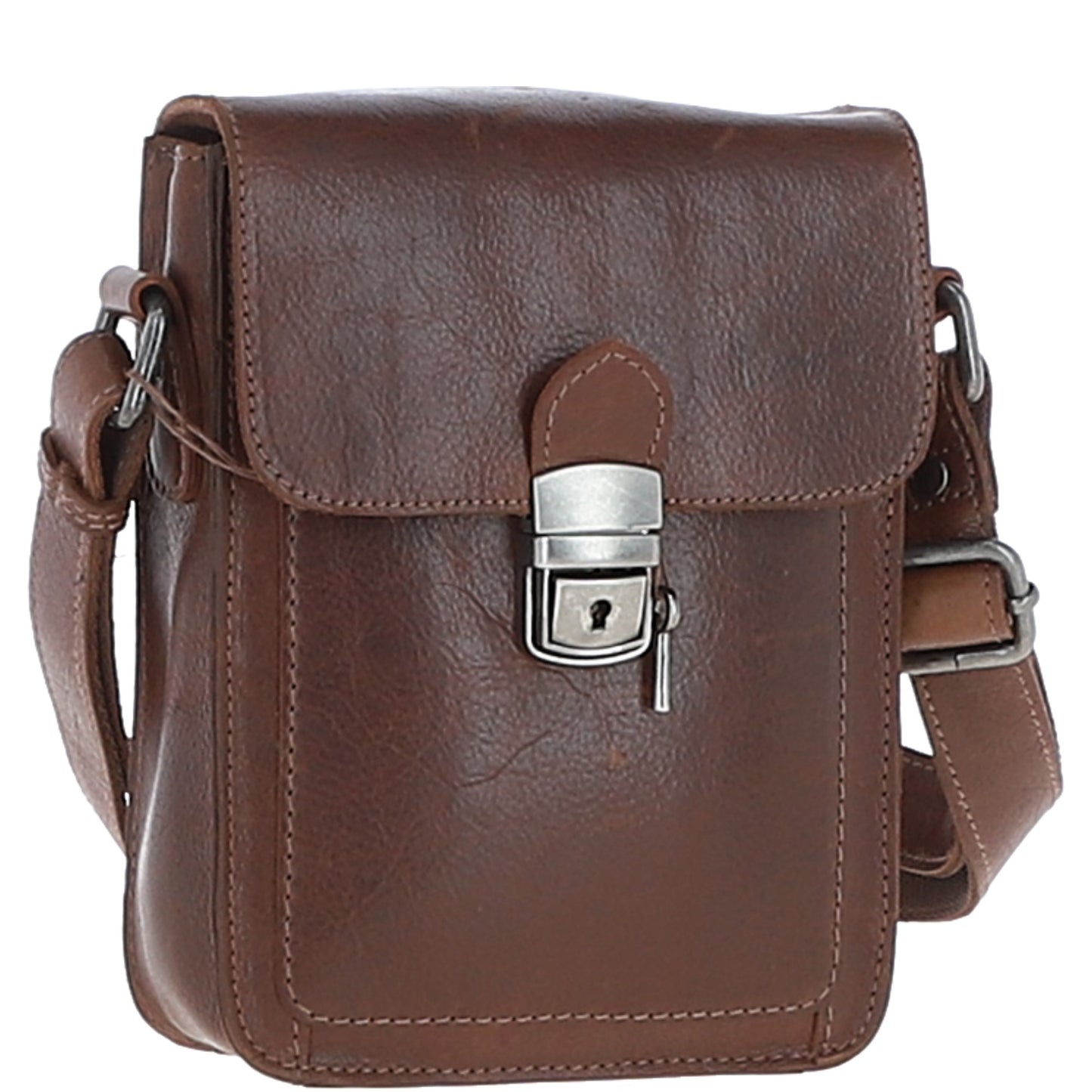 Ashwood Leather S-60 Chestnut Brown Crossbody Bag