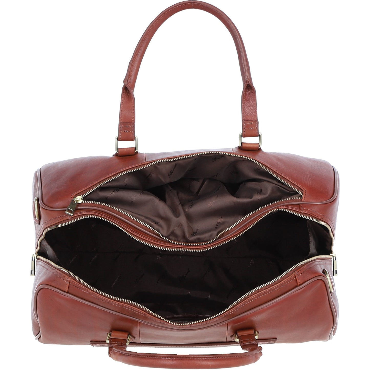 Ashwood Leather PL-47 Tan Leather Weekender Bag