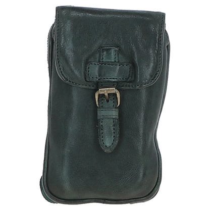 Ashwood Leather D-99 Green Leather Phone Bag