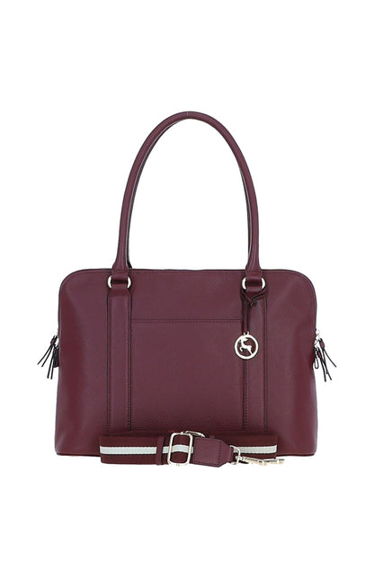 Ashwood Leather X-39 Rose Wine Handbag