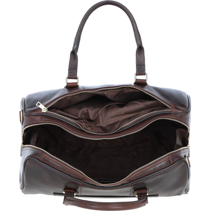 Ashwood Leather PL-47 Brown Leather Weekender Bag