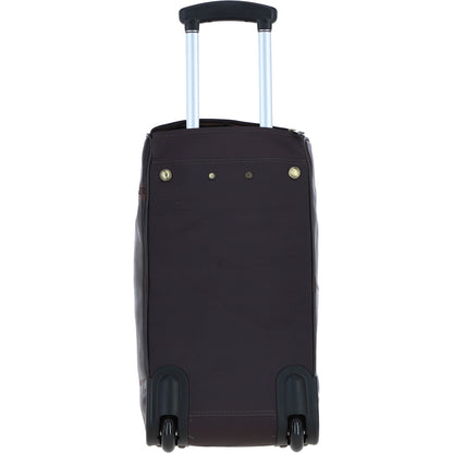 Ashwood Leather PL-50 Brown Leather Duffel Trolley Bag