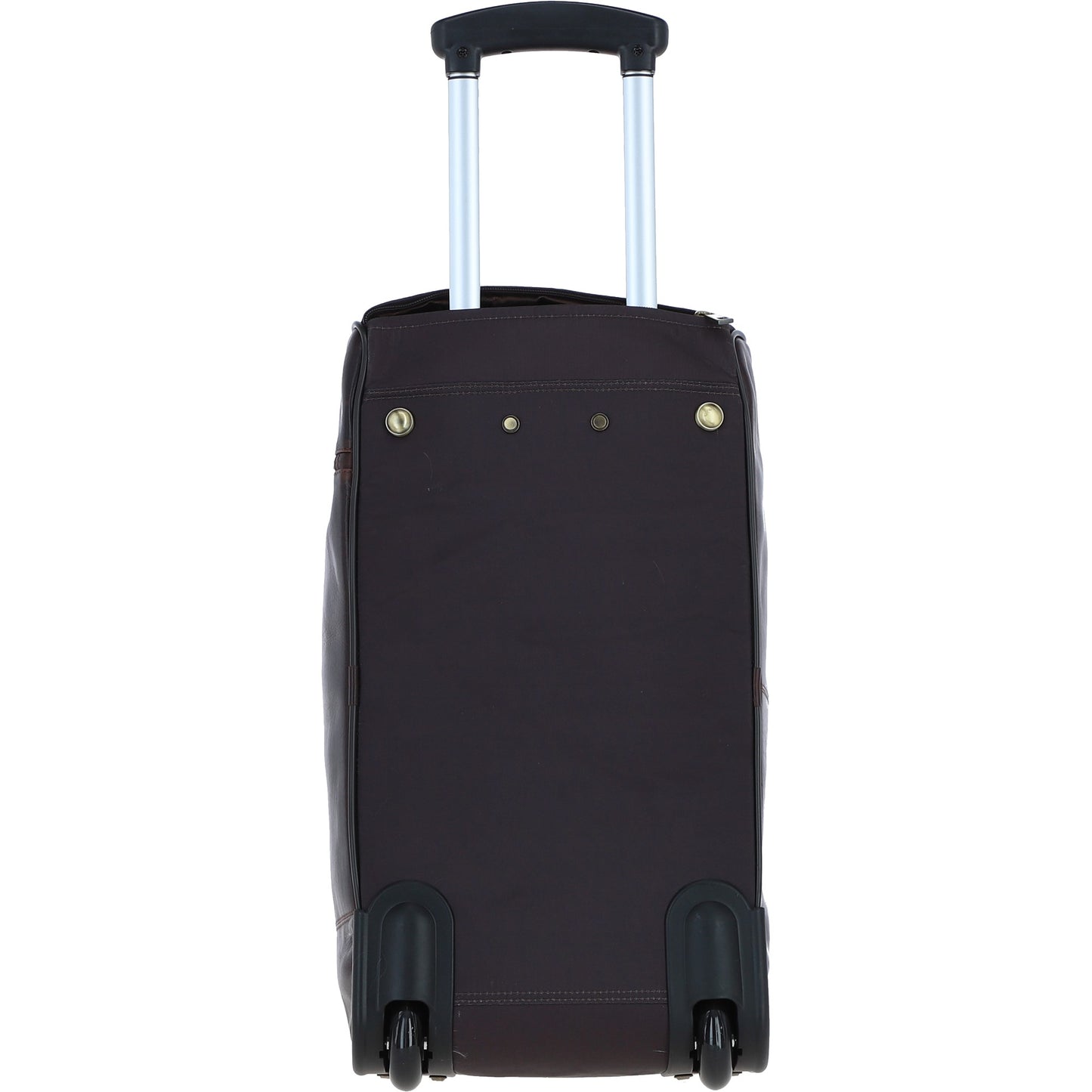 Ashwood Leather PL-50 Brown Leather Duffel Trolley Bag