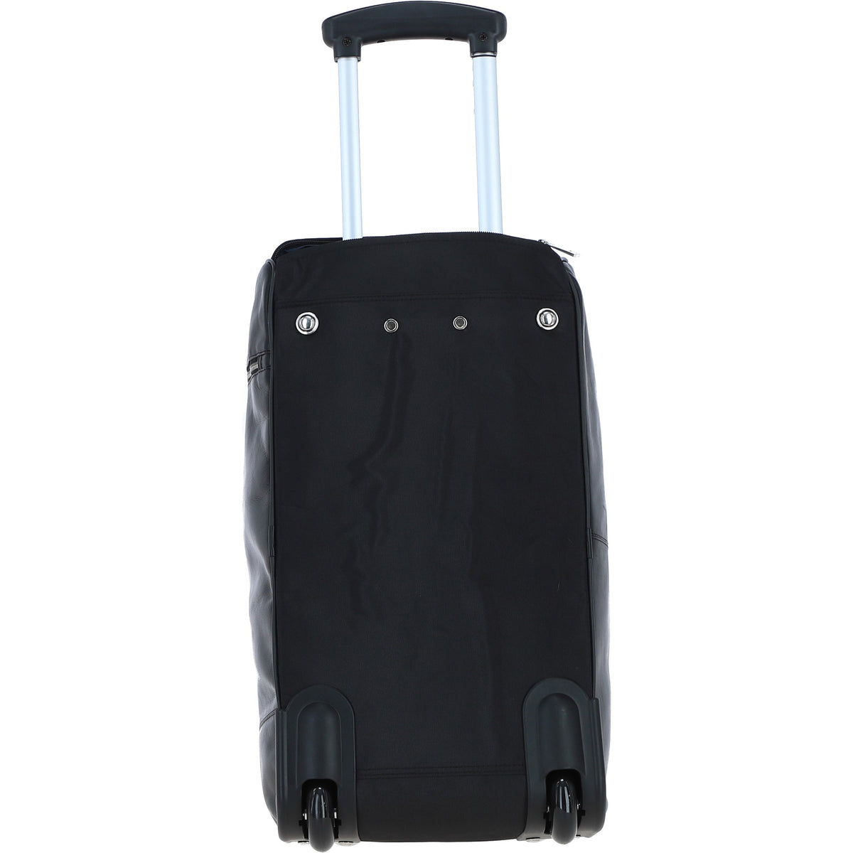 Ashwood Leather PL-50 Black Leather Duffel Trolley Bag