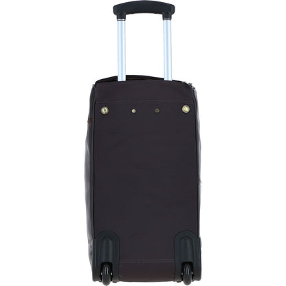 Ashwood Leather PL-50 Brown Leather Duffel Trolley Bag