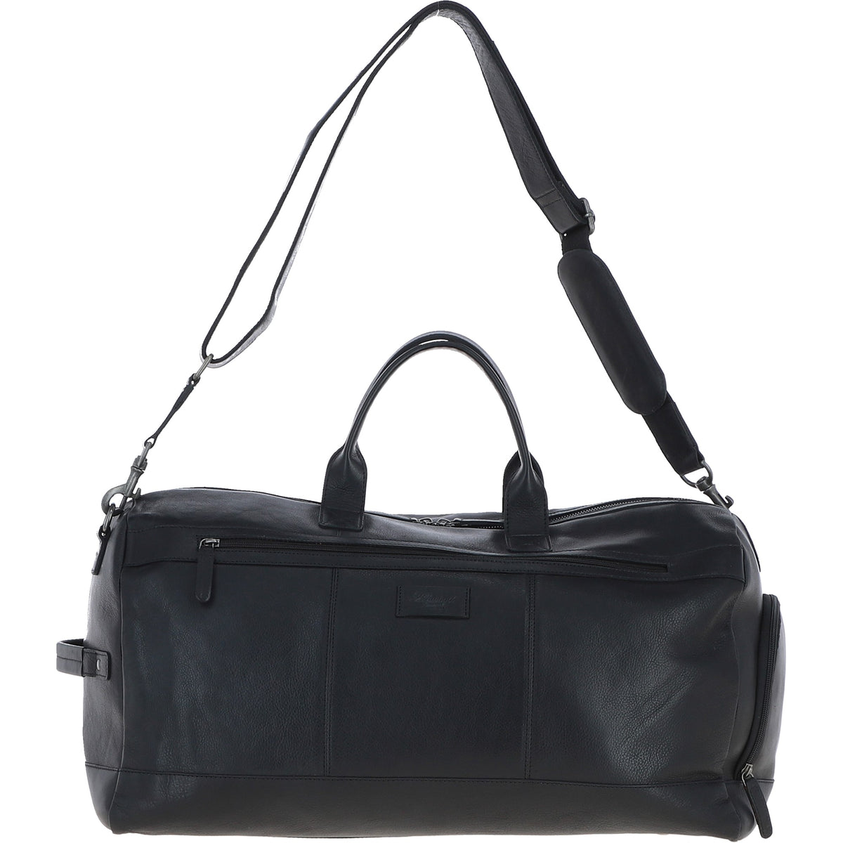 Ashwood Leather S-65 Black Leather Holdall
