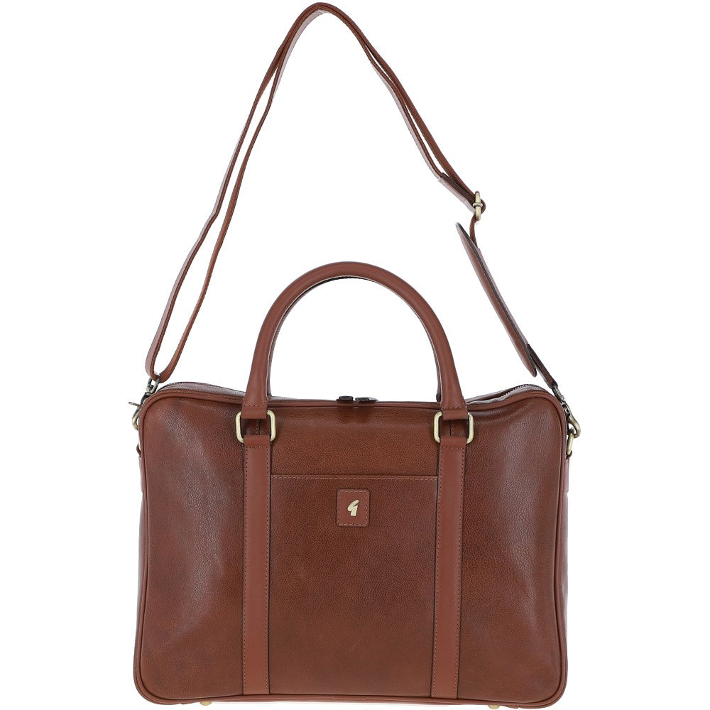 Gabicci JOE Chestnut Leather Laptop Bag
