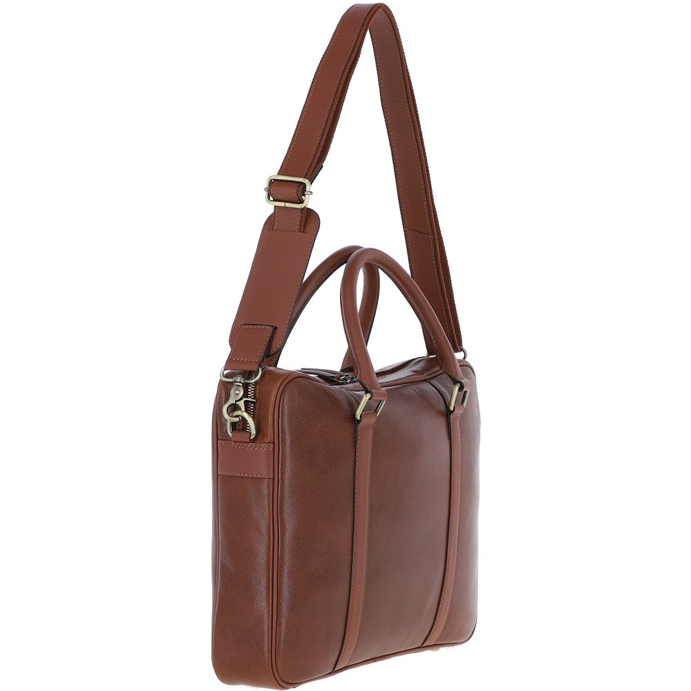 Gabicci JOE Chestnut Leather Laptop Bag