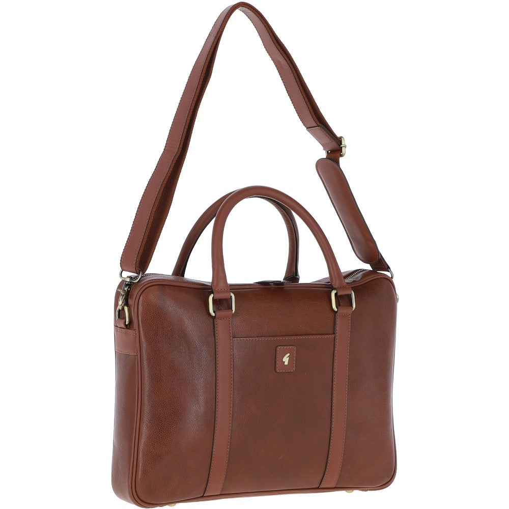 Gabicci JOE Chestnut Leather Laptop Bag