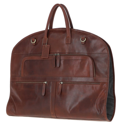 Ashwood Leather K-50 Chestnut Leather Garment Bag