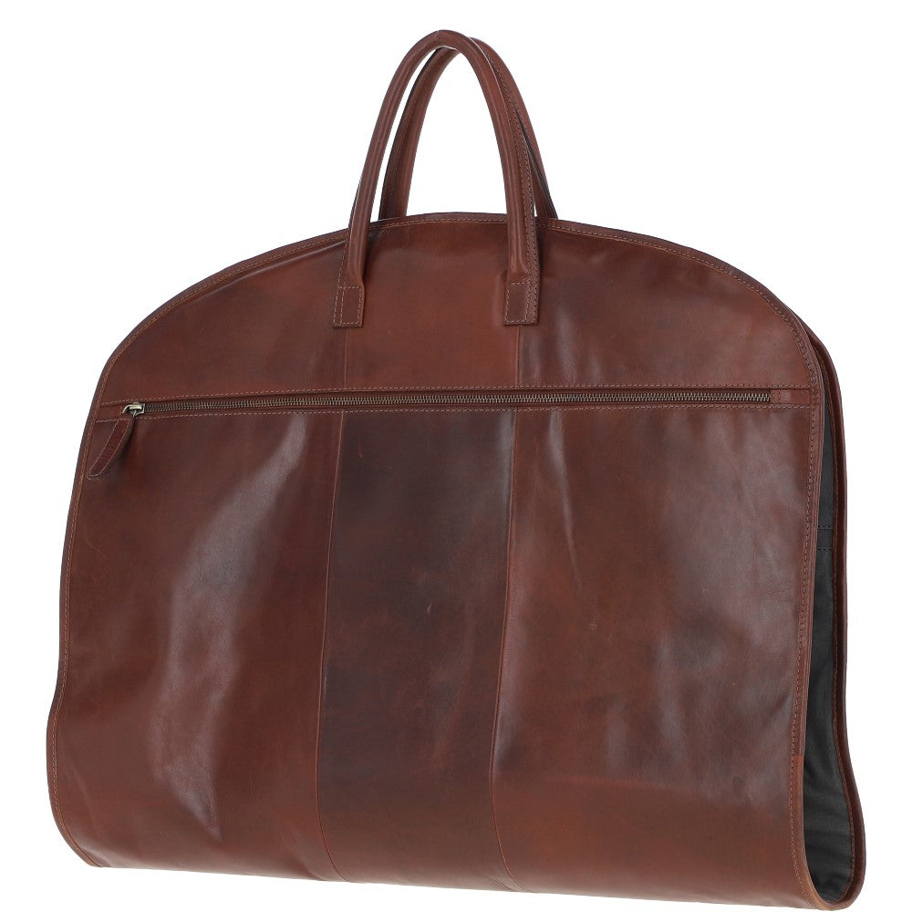 Ashwood Leather K-50 Chestnut Leather Garment Bag