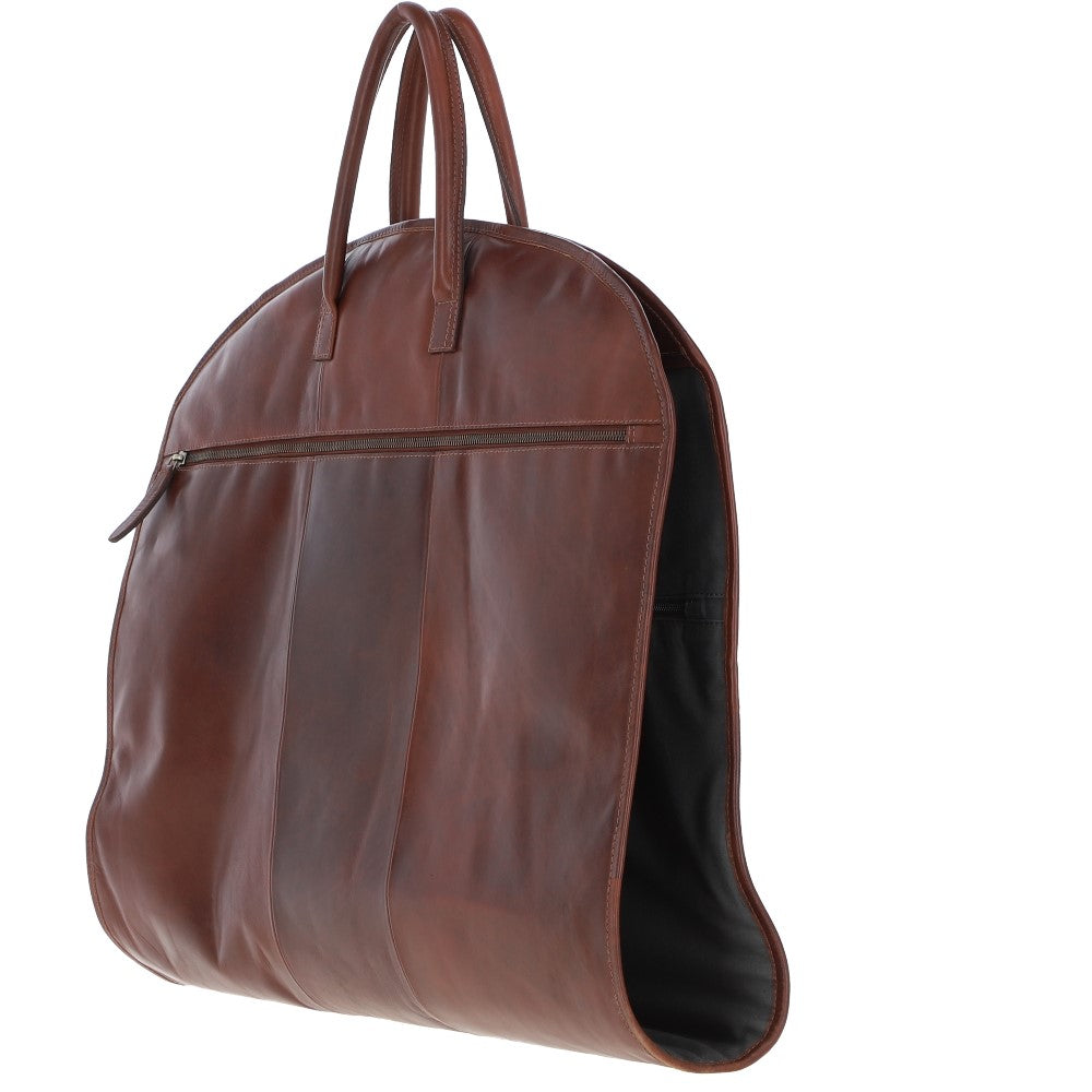 Ashwood Leather K-50 Chestnut Leather Garment Bag