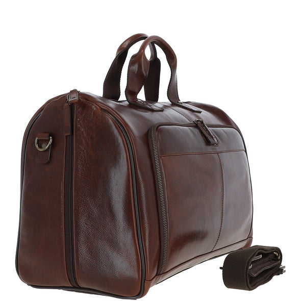 Ashwood Leather 8150 Temponado Brown Leather Weekend Holdall Bag