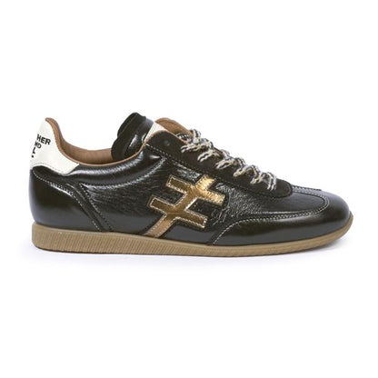 Another Trend A0784705 Sax Lux Black & Gold Trainers