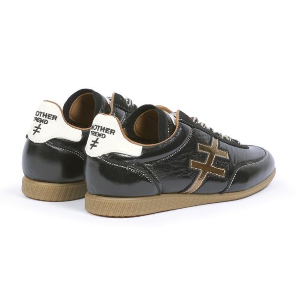 Another Trend A0784705 Sax Lux Black & Gold Trainers