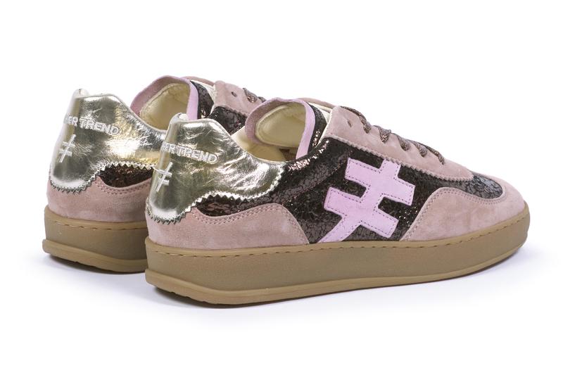 Another Trend A0328761 Baby Silk+Bolzano Dark Pink Trainers