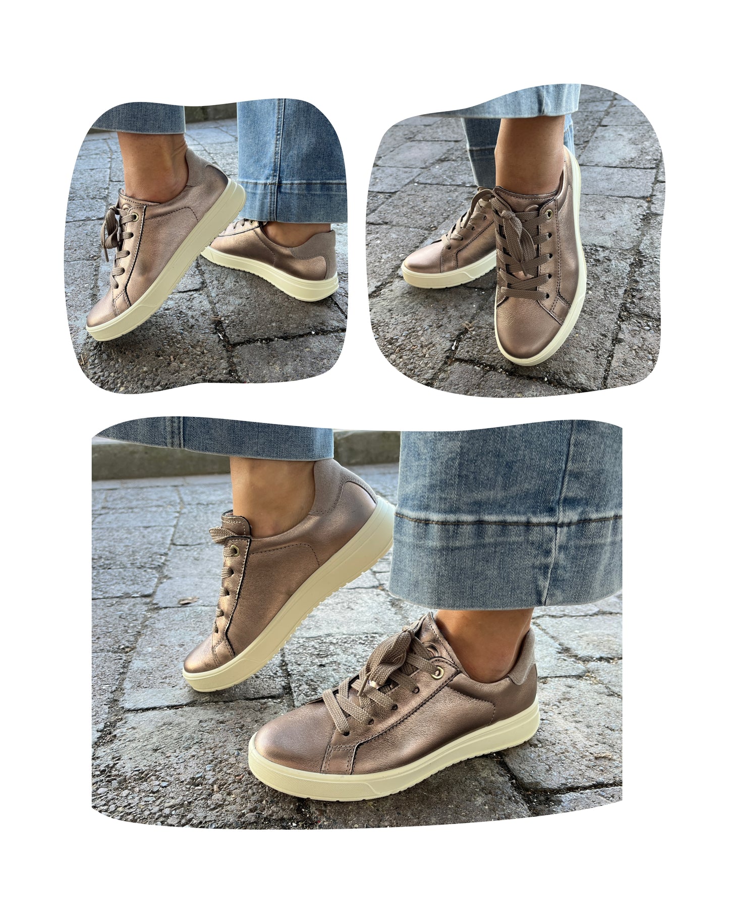 Ara 12-50016 25 ROM 2.0 Beige Metallic G Fit Sneakers