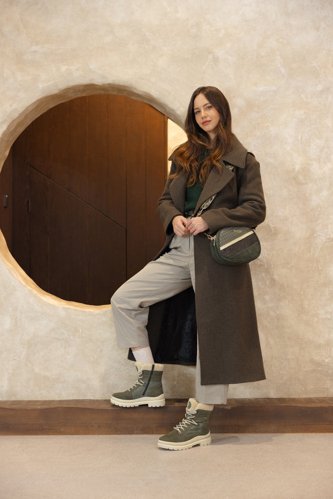 Remonte Q0647-54 Forest Green, Gold & Black Combi Crossbody Bag