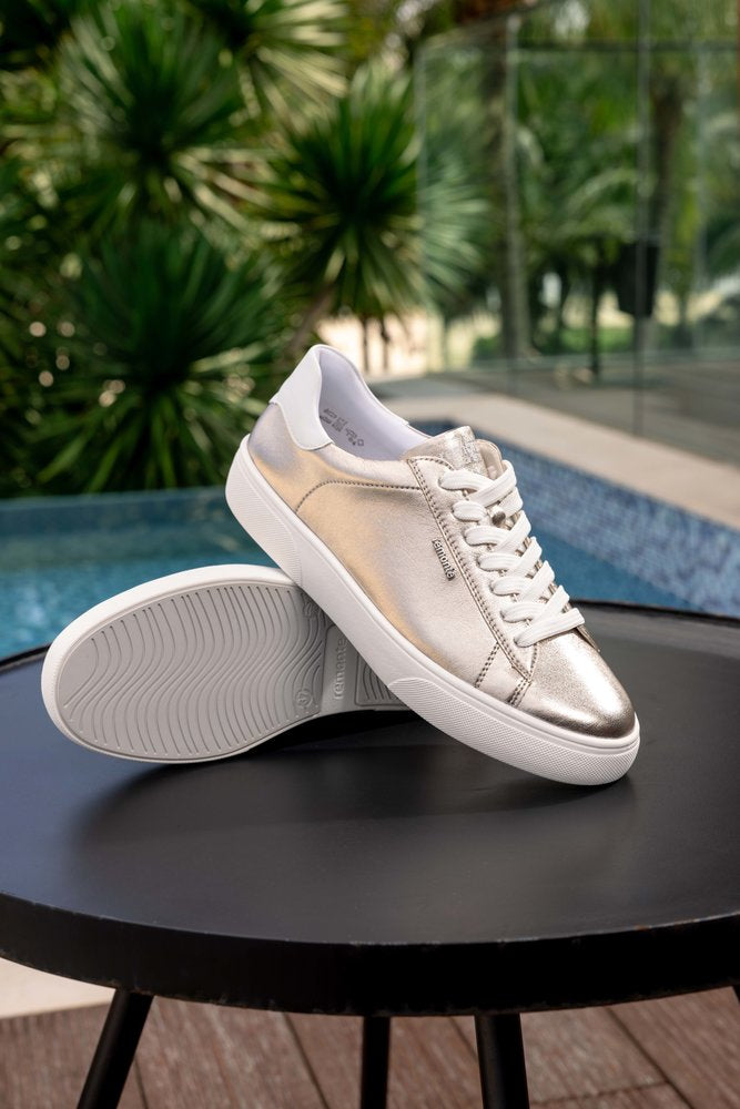 Remonte D2J00-90 Light Brass & White Lace Trainers