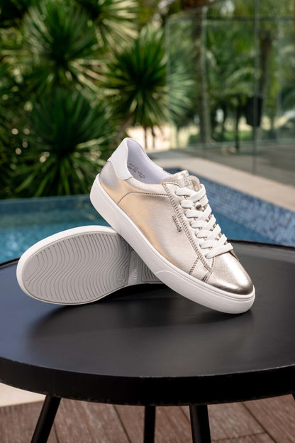 Remonte D2J00-90 Light Brass & White Lace Trainers