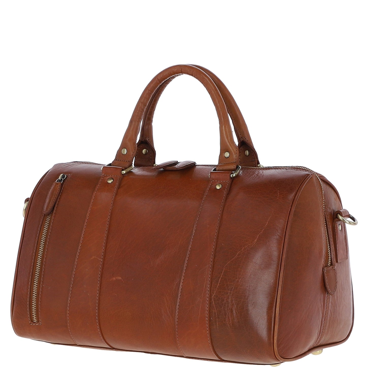 Ashwood Leather T-76 Honey Leather Medium Holdall