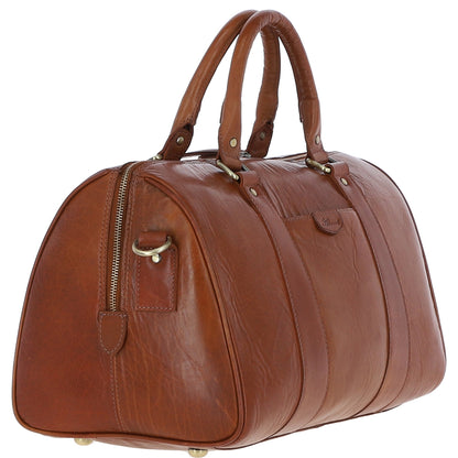Ashwood Leather T-76 Honey Leather Medium Holdall