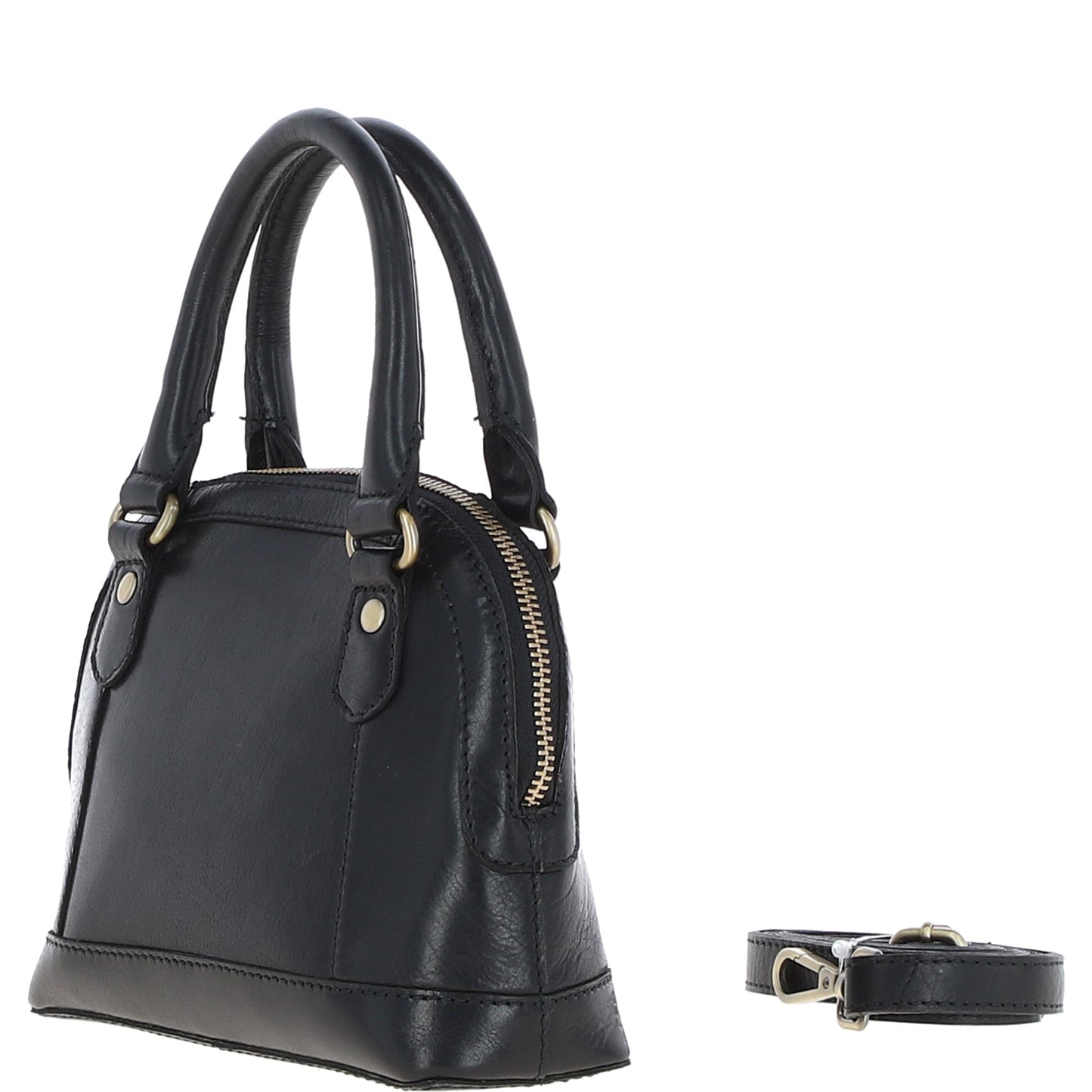 Ashwood Leather T-82 Black Bag