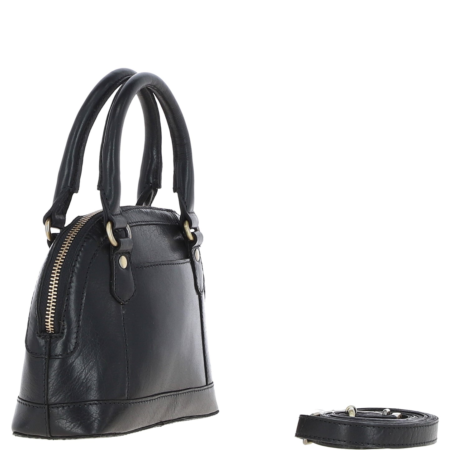 Ashwood Leather T-82 Black Bag