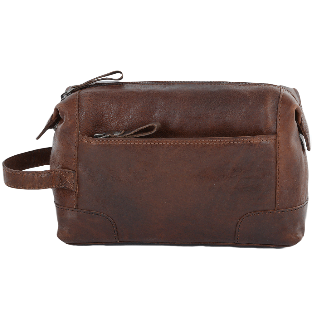 Ashwood Leather 4557 Miled VT Tan Washbag
