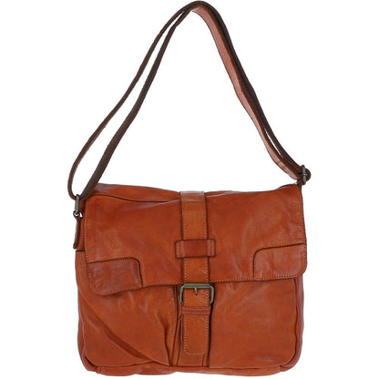 Ashwood Leather Cyrus Tan Leather Messenger Bag