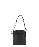 Gabicci LOGAN Black Leather Cross Body Bag