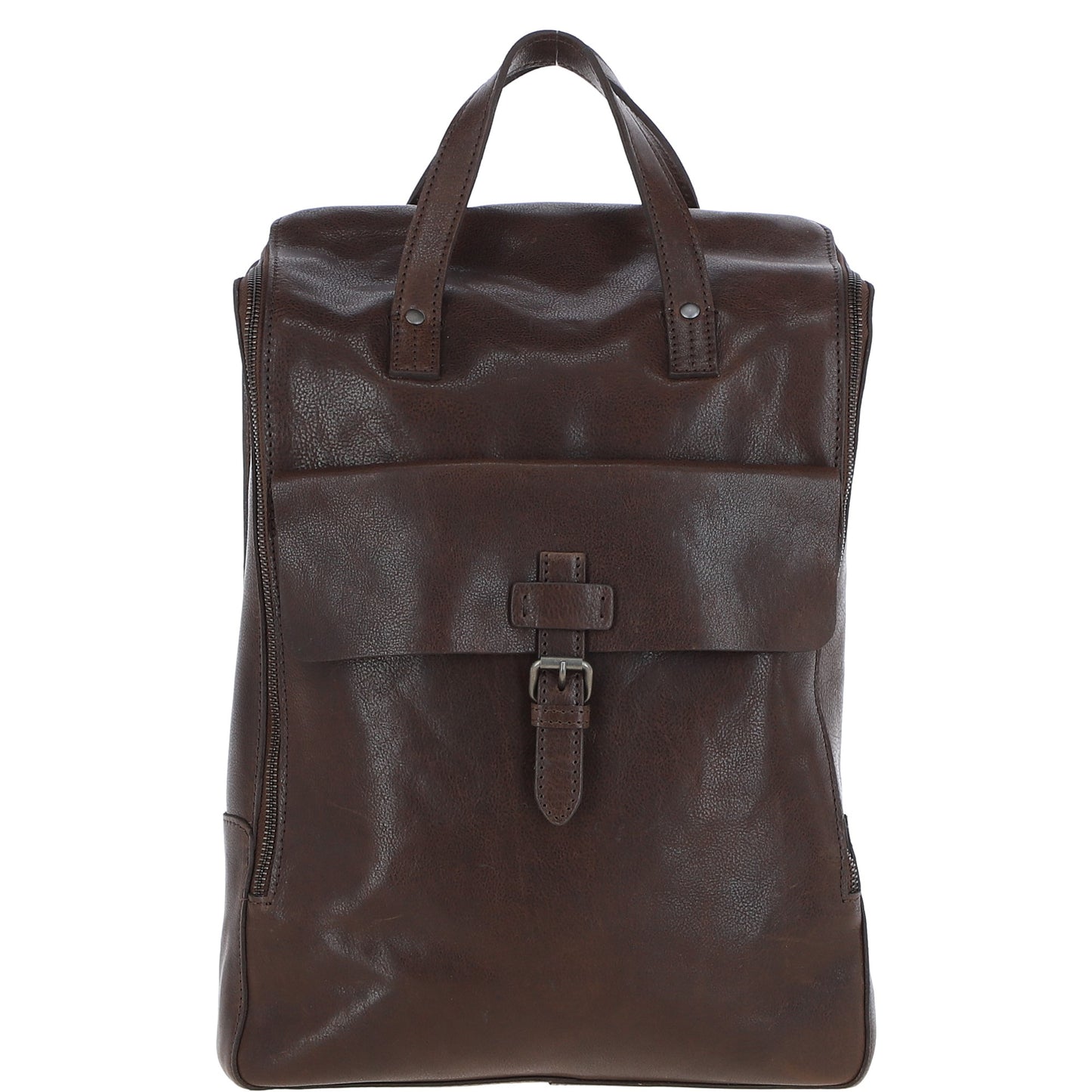 Ashwood Leather TOMMY Brown Leather Rucksack