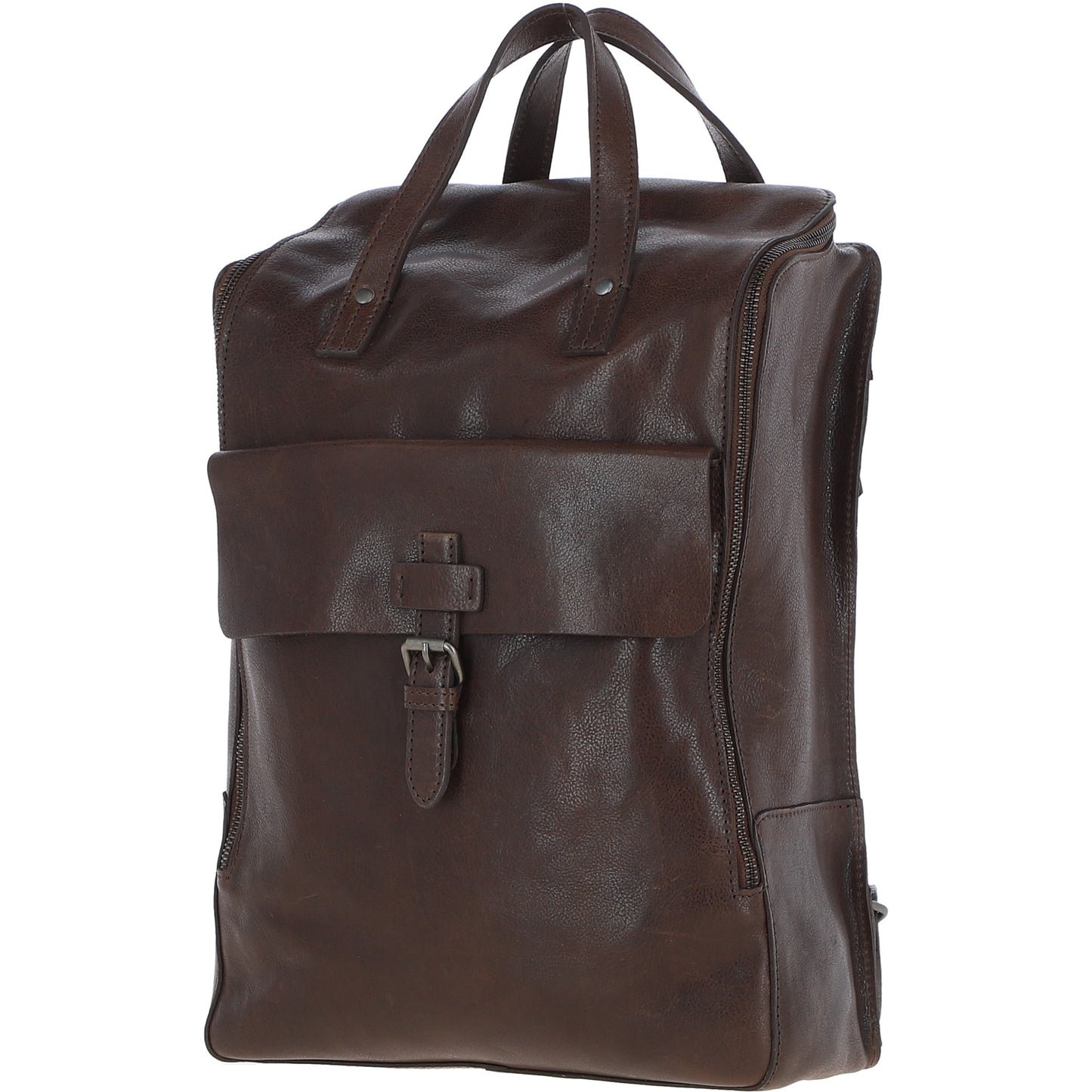 Ashwood Leather TOMMY Brown Leather Rucksack