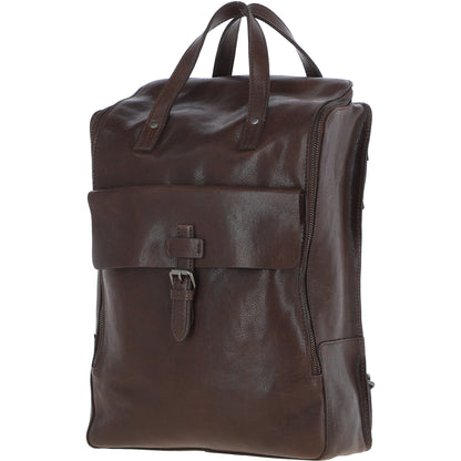 Ashwood Leather TOMMY Brown Leather Rucksack