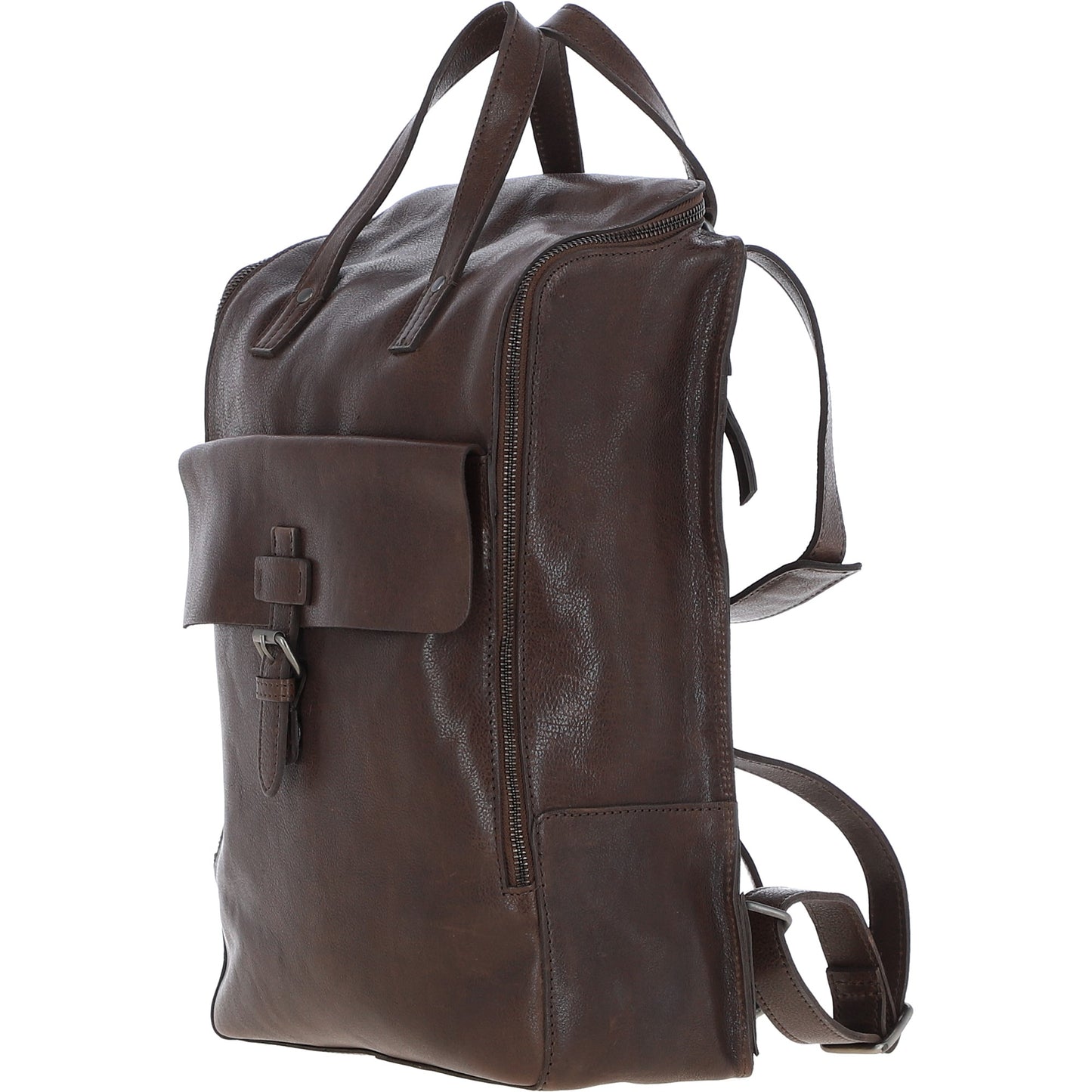 Ashwood Leather TOMMY Brown Leather Rucksack