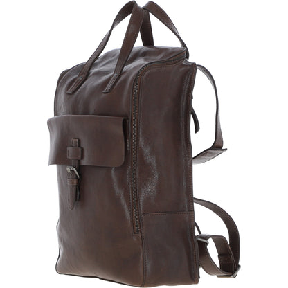 Ashwood Leather TOMMY Brown Leather Rucksack