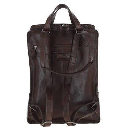 Ashwood Leather TOMMY Brown Leather Rucksack