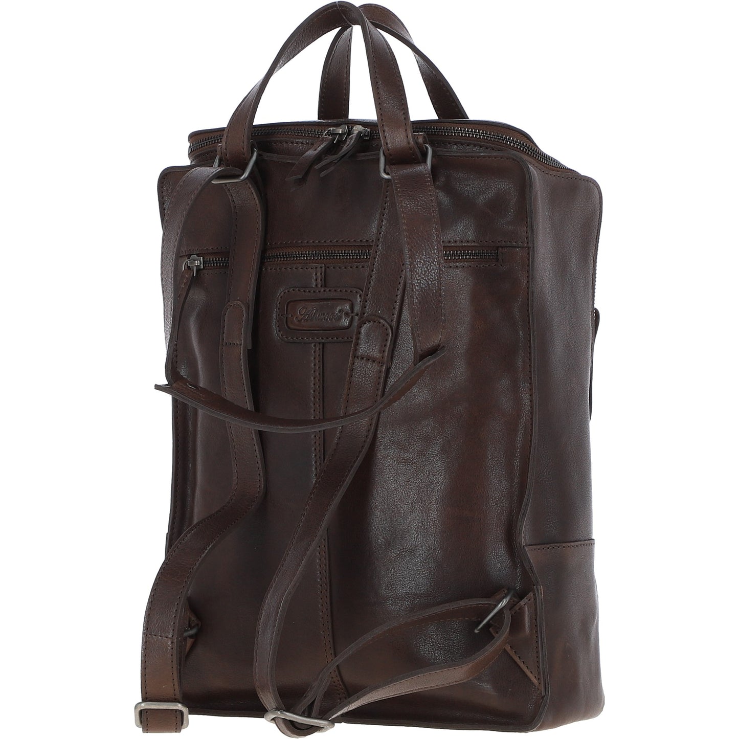 Ashwood Leather TOMMY Brown Leather Rucksack