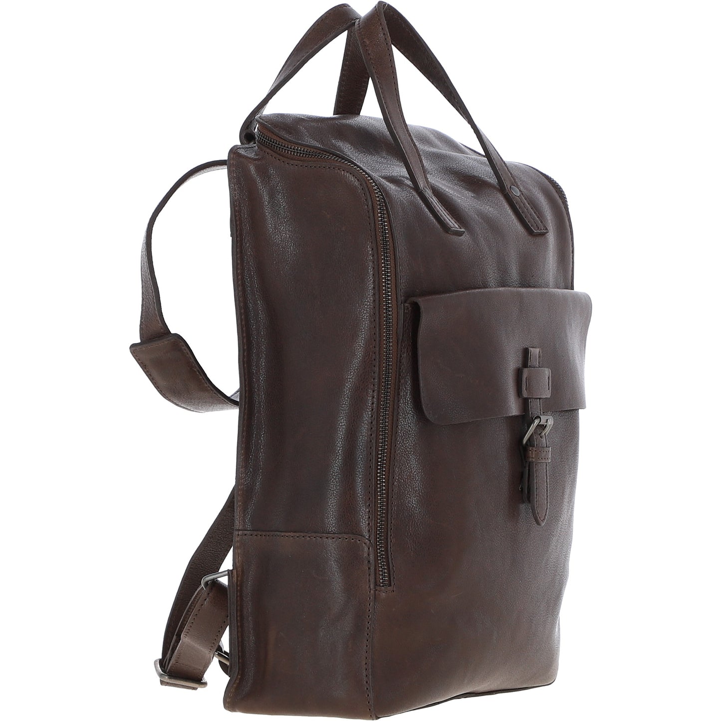 Ashwood Leather TOMMY Brown Leather Rucksack