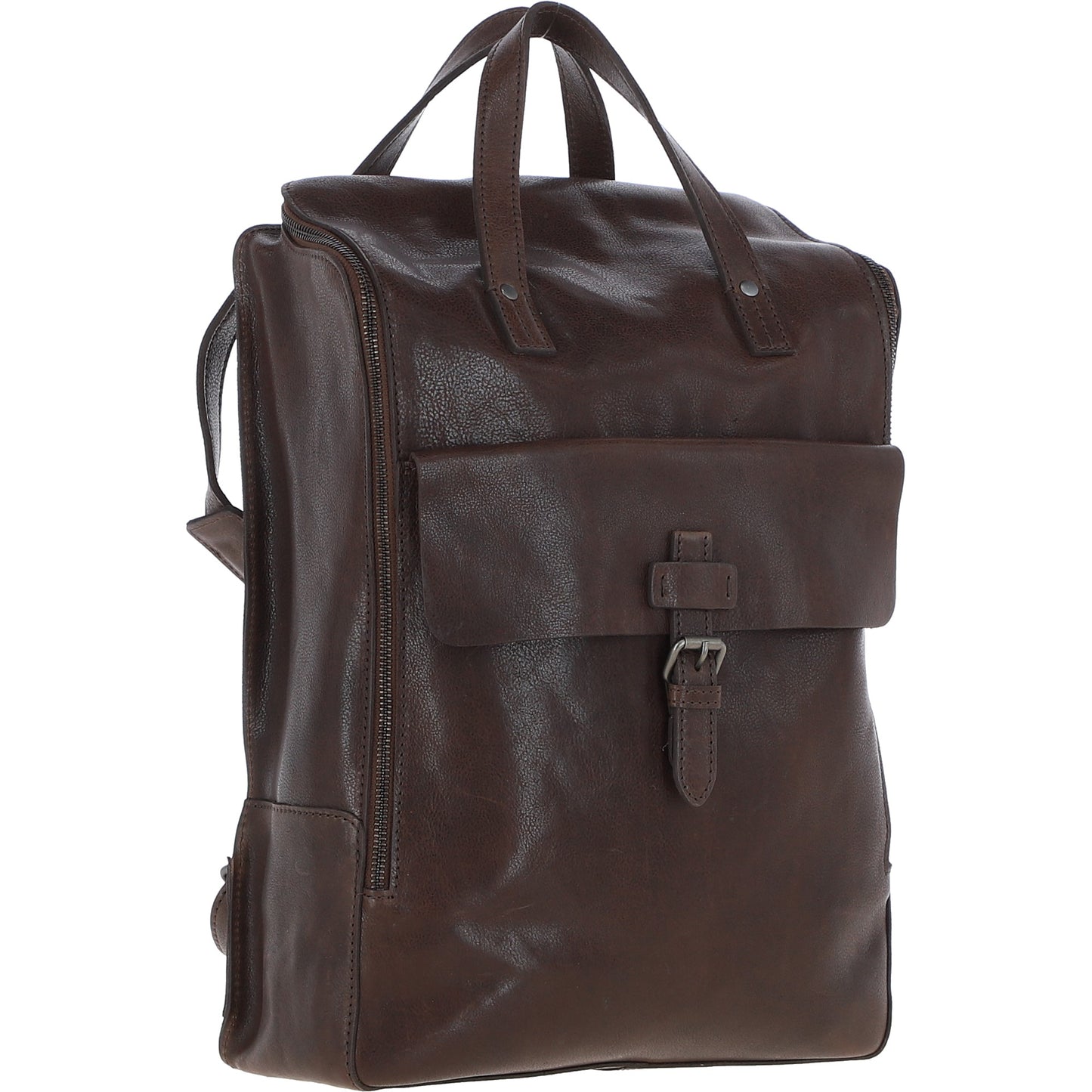 Ashwood Leather TOMMY Brown Leather Rucksack