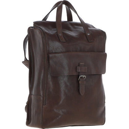 Ashwood Leather TOMMY Brown Leather Rucksack