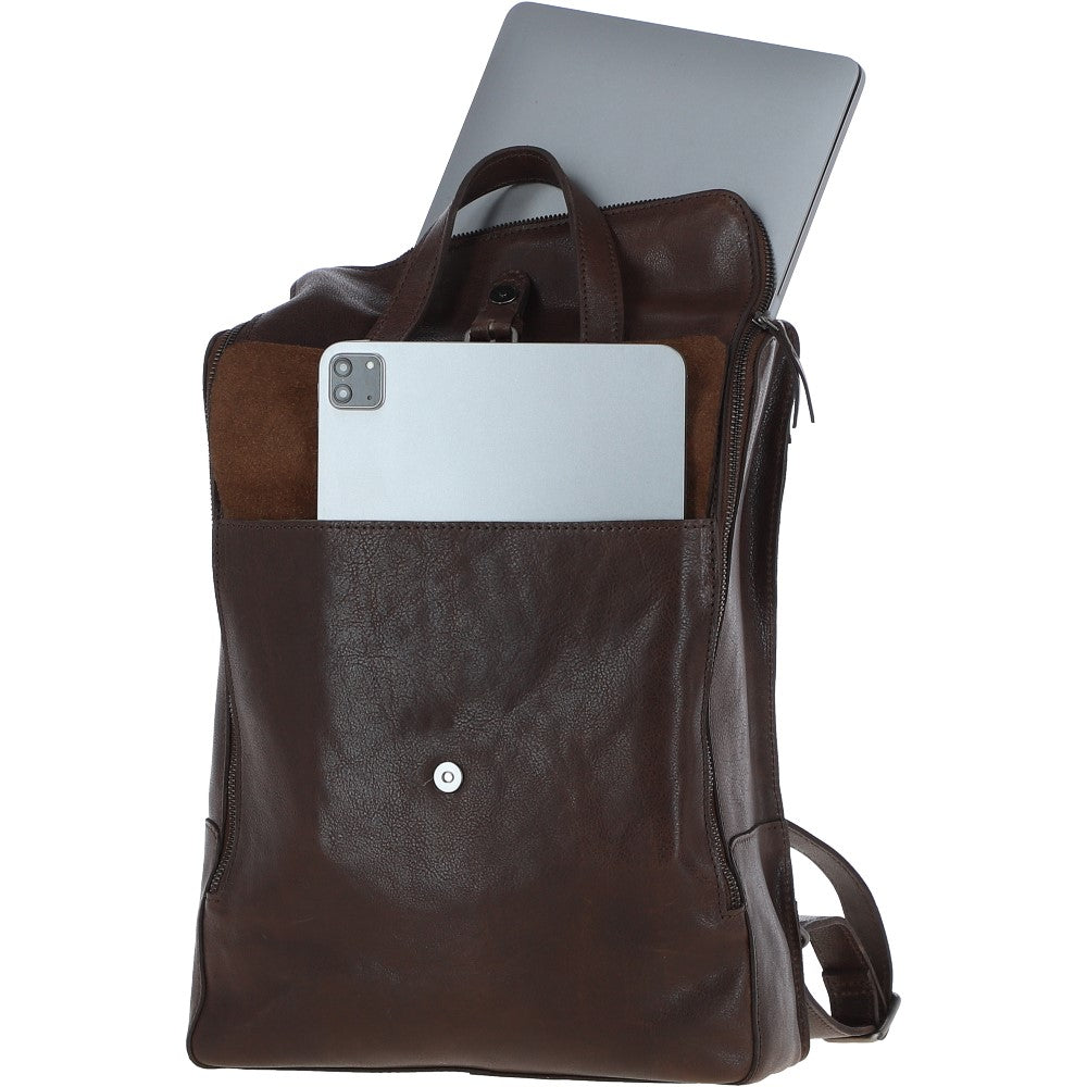 Ashwood Leather TOMMY Brown Leather Rucksack