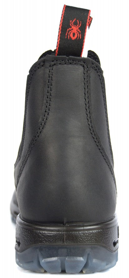 Redback UBBK Bobcat Black Chelsea Boots with Soft Toe