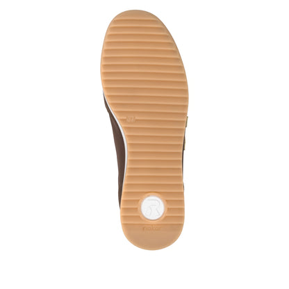 Rieker W4000-25 Tabak Brown & Light Gold Trainers
