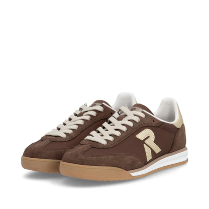 Rieker W4000-25 Tabak Brown & Light Gold Trainers