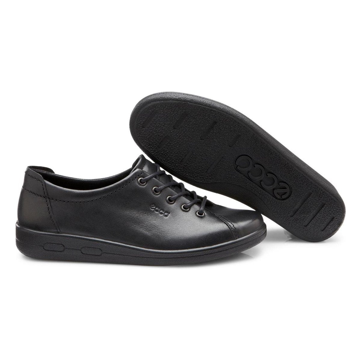Ecco 009473 00101 Soft II Black Lace Shoes