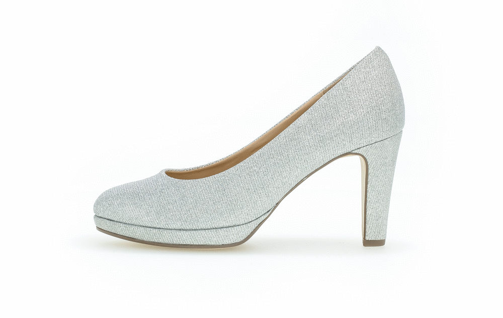 Gabor 01.270.60 Silver Sparkle Heels
