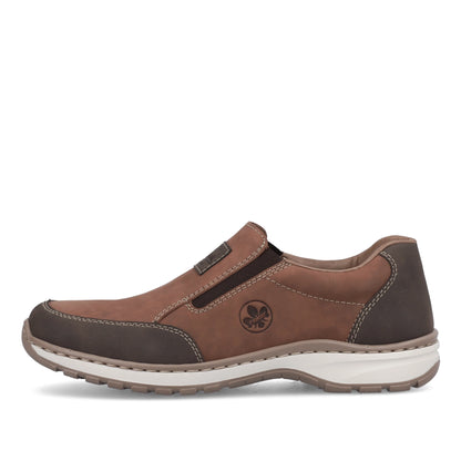 Rieker 03354-24 Tan Brown Extra Wide Slip On Shoes