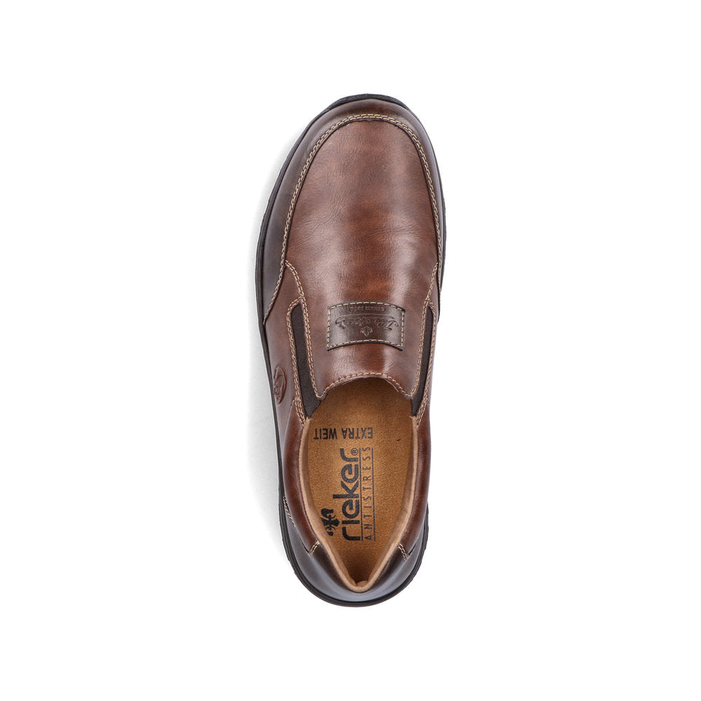 Rieker 03354-26 Brown/Dark Tan Casual Slip On Shoes